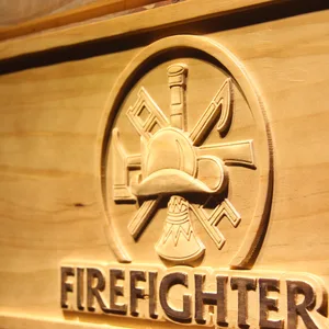 Fire Fighter Wood Sign