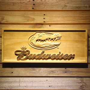 Florida Gators Budweiser Wood Sign