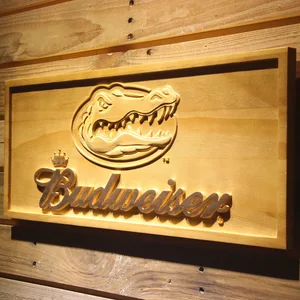 Florida Gators Budweiser Wood Sign