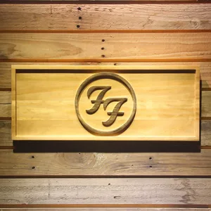 Foo Fighters Wood Sign