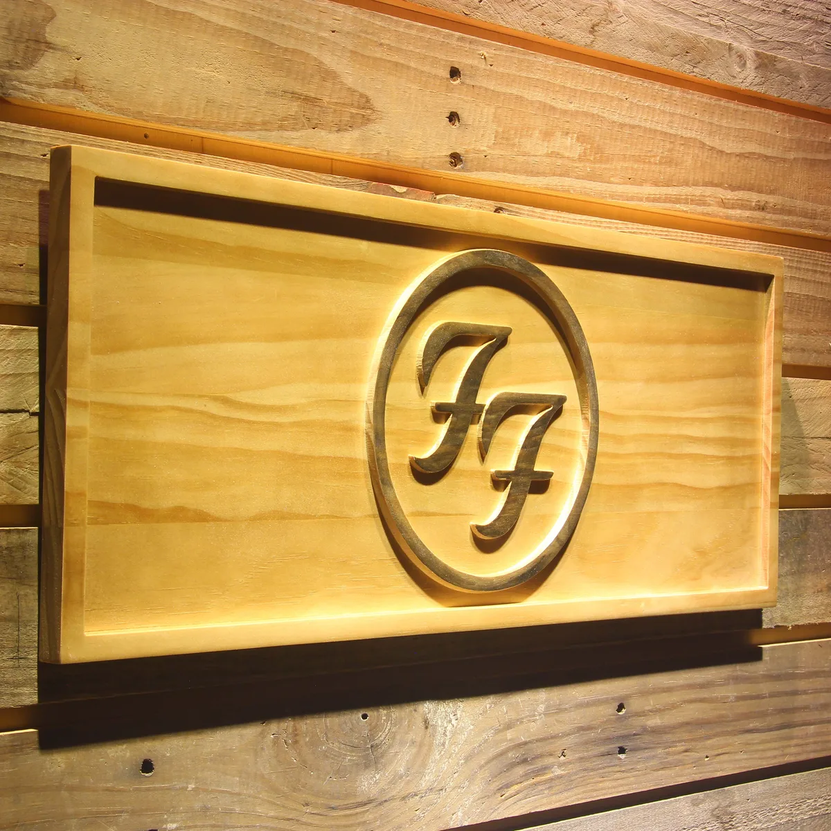 Foo Fighters Wood Sign
