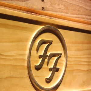 Foo Fighters Wood Sign