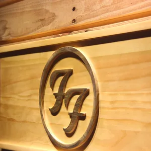 Foo Fighters Wood Sign