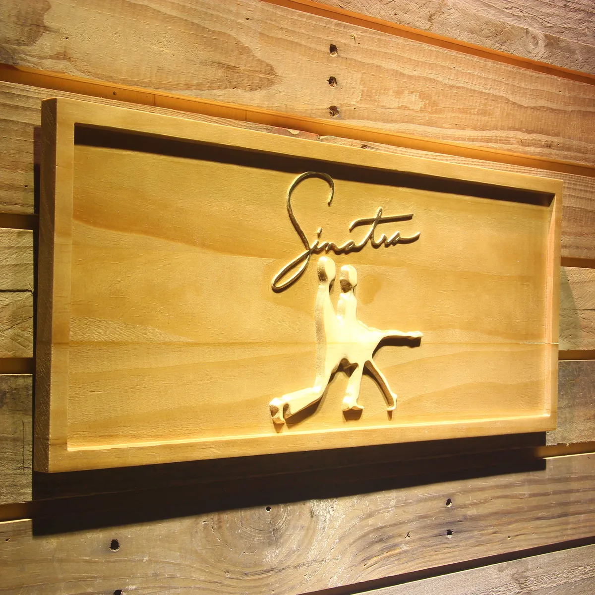 Frank Sinatra Silhouettes Wood Sign