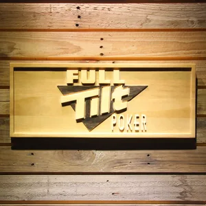 Full Tilt Poker Wood Sign