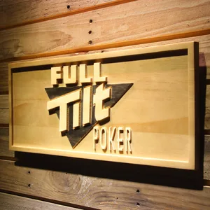 Full Tilt Poker Wood Sign