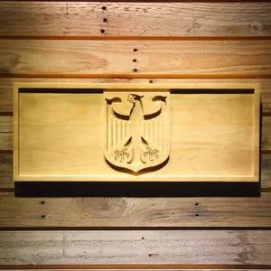 German Eagle Flag Wood Sign