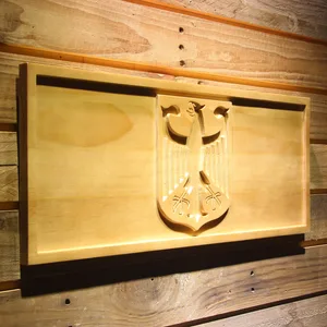 German Eagle Flag Wood Sign