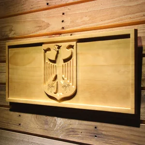 German Eagle Flag Wood Sign