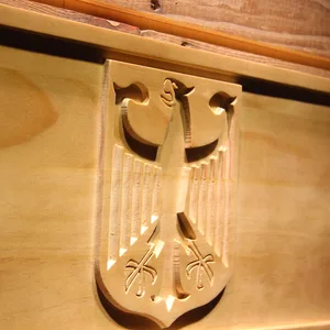 German Eagle Flag Wood Sign