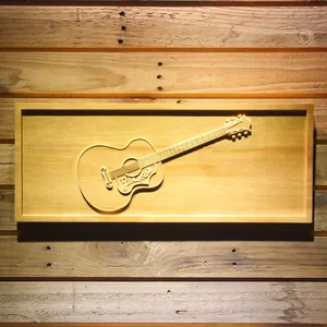 Gibson Vintage Acoustic Wood Sign