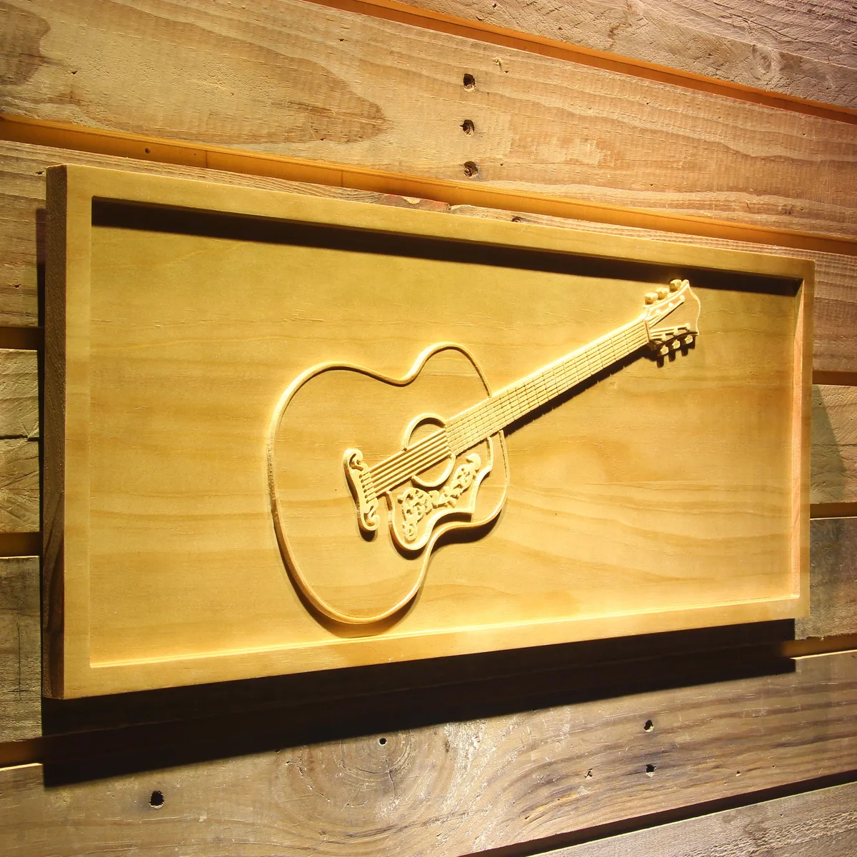 Gibson Vintage Acoustic Wood Sign