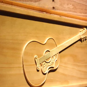 Gibson Vintage Acoustic Wood Sign