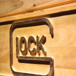 Glock Wood Sign