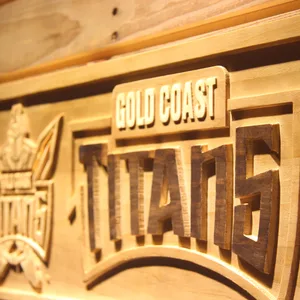 Gold Coast Titans Wood Sign