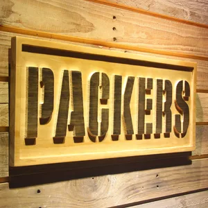 Green Bay Packers 1 Wood Sign