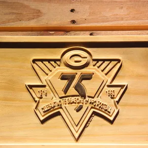 Green Bay Packers 75th Season Wood Sign - Legacy Edition