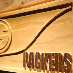 Green Bay Packers Split Wood Sign
