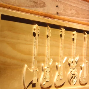 Guitars Classic to Custom Wood Sign
