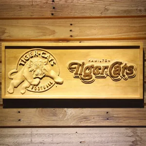 Hamilton Tiger-Cats Wood Sign
