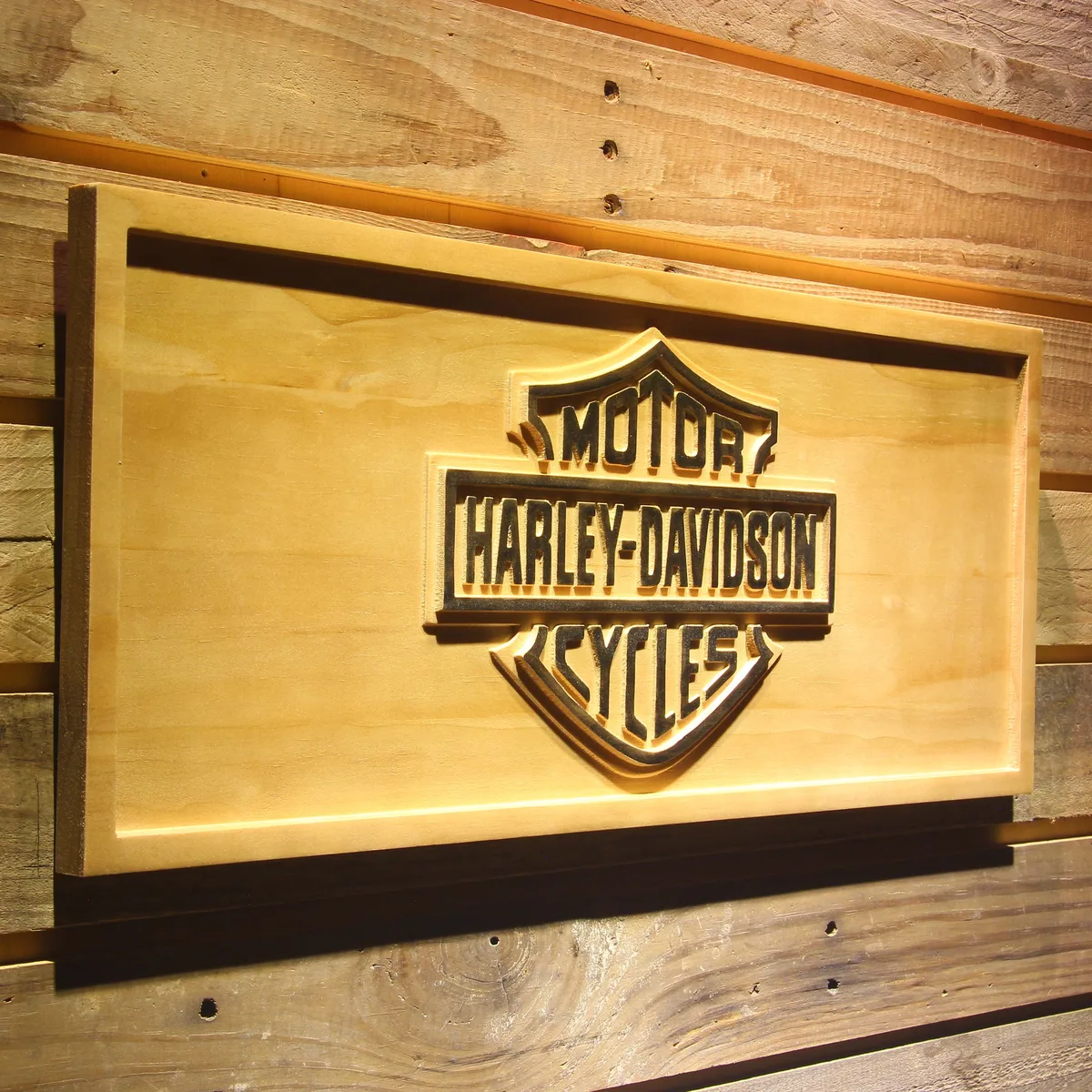 Harley Davidson Wood Sign