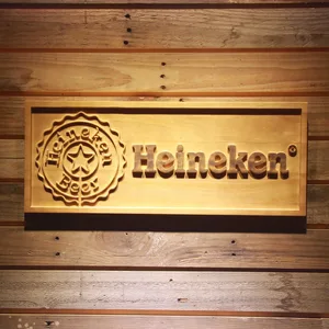 Heineken Crown Wood Sign