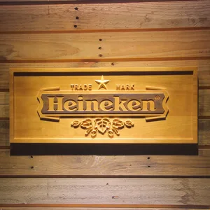 Heineken Lager Wood Sign