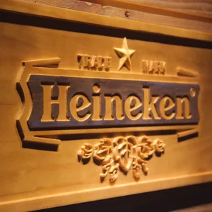 Heineken Lager Wood Sign