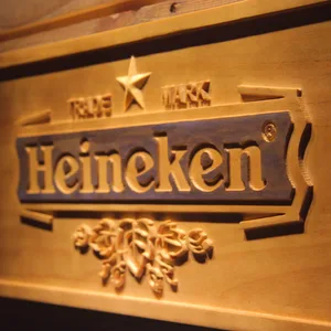 Heineken Lager Wood Sign