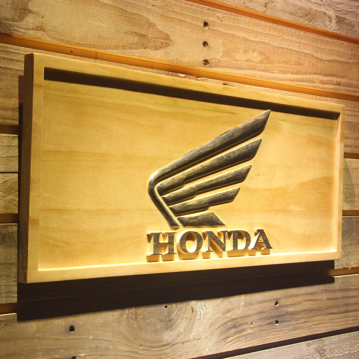 Honda Wood Sign