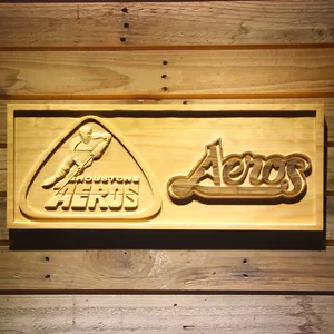 Houston Aeros Wood Sign - Legacy Edition