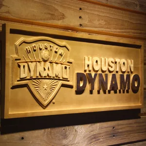 Houston Dynamo Wood Sign