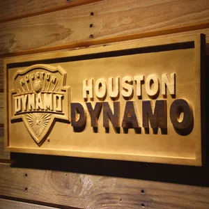 Houston Dynamo Wood Sign