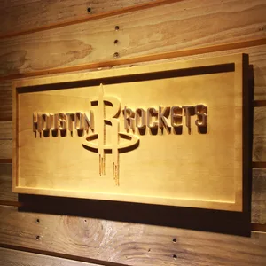 Houston Rockets Wood Sign