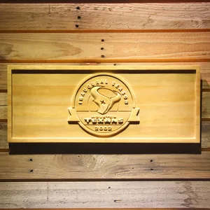 Houston Texans 2002 Inaugural Season Wood Sign - Legacy Edition