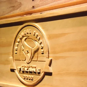 Houston Texans 2002 Inaugural Season Wood Sign - Legacy Edition