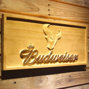 Houston Texans Budweiser Wood Sign