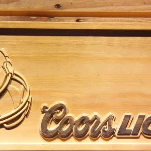 Houston Texans Coors Light Helmet Wood Sign