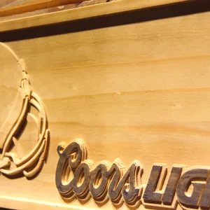Houston Texans Coors Light Helmet Wood Sign