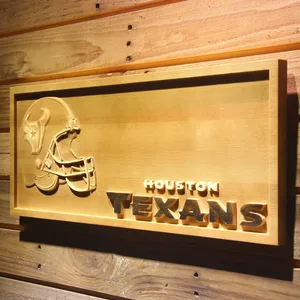 Houston Texans Helmet Wood Sign