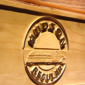 Hudson Hi-Octane Gasoline Wood Sign
