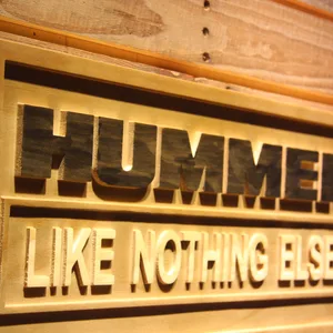 Hummer Like Nothing Else Wood Sign