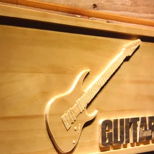 Ibanez Guitar Wood Sign