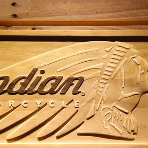 Indian Chief Wood Sign