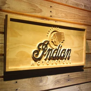Indian Old Logo Wood Sign