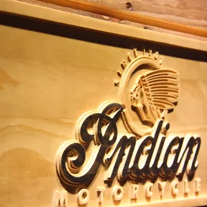 Indian Old Logo Wood Sign
