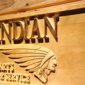 Indian Parts and Service Wood Sign