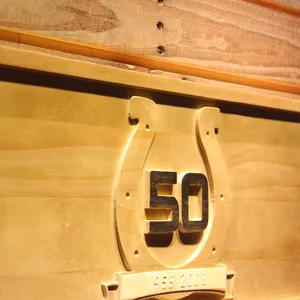 Indianapolis Colts 50th Anniversary Logo Wood Sign - Legacy Edition