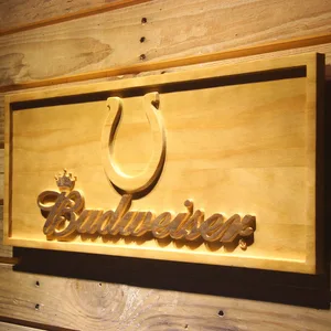 Indianapolis Colts Budweiser Wood Sign