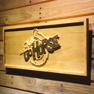 Indianapolis Colts Go Horse Wood Sign